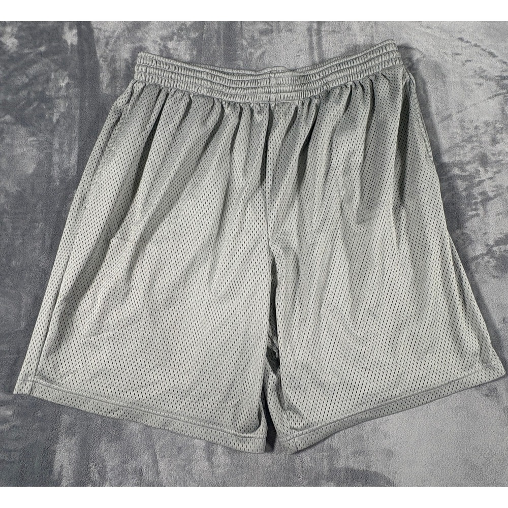 BCG Mens Athletic Mesh Shorts 2XL Gray Breathable Lightweight Activewear